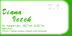 diana vetek business card